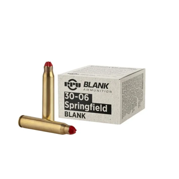 TRZ Trading Inc. PPU Blank Rifle Ammunition .30-06 Sprg Blanks 20/ct
