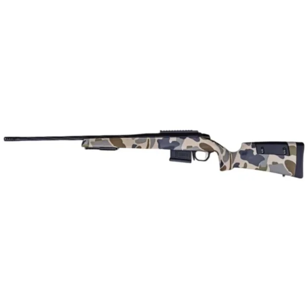 Weatherby Ammunition Weatherby Model 307 HUSH Rifle 6.5 Creedmoor 5rd Magazine(1) 22'' Threaded Barrel Camo Synthetic Stock