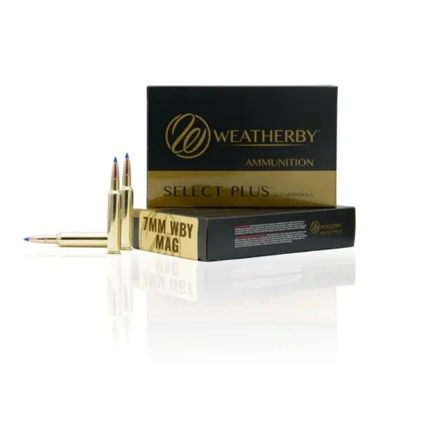 Weatherby Ammunition Weatherby Select Plus Rifle Ammunition 7mm Wby Mag 150 gr Scirocco 3225 fps 20/ct