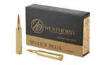 Weatherby Ammunition Weatherby Select Plus Berger Elite Hunter Rifle Ammunition 6.5-300 Wby Mag 156gr EOL 3050 fps 20/ct