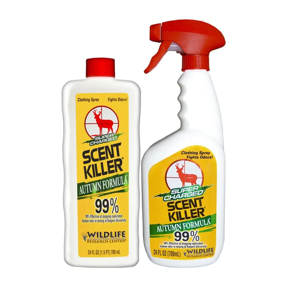 wildlife-scent-killer-autumn-formula-combo-primary Wildlife Research Center Wildlife Scent Killer Autumn Formula Super Charged Combo 24 oz Spray Bottle and 24 oz Refill