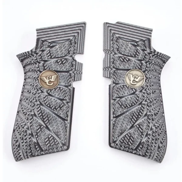 Wilson Combat EDC X9 Handgun Grips Aggressive Starburst Grey/Black