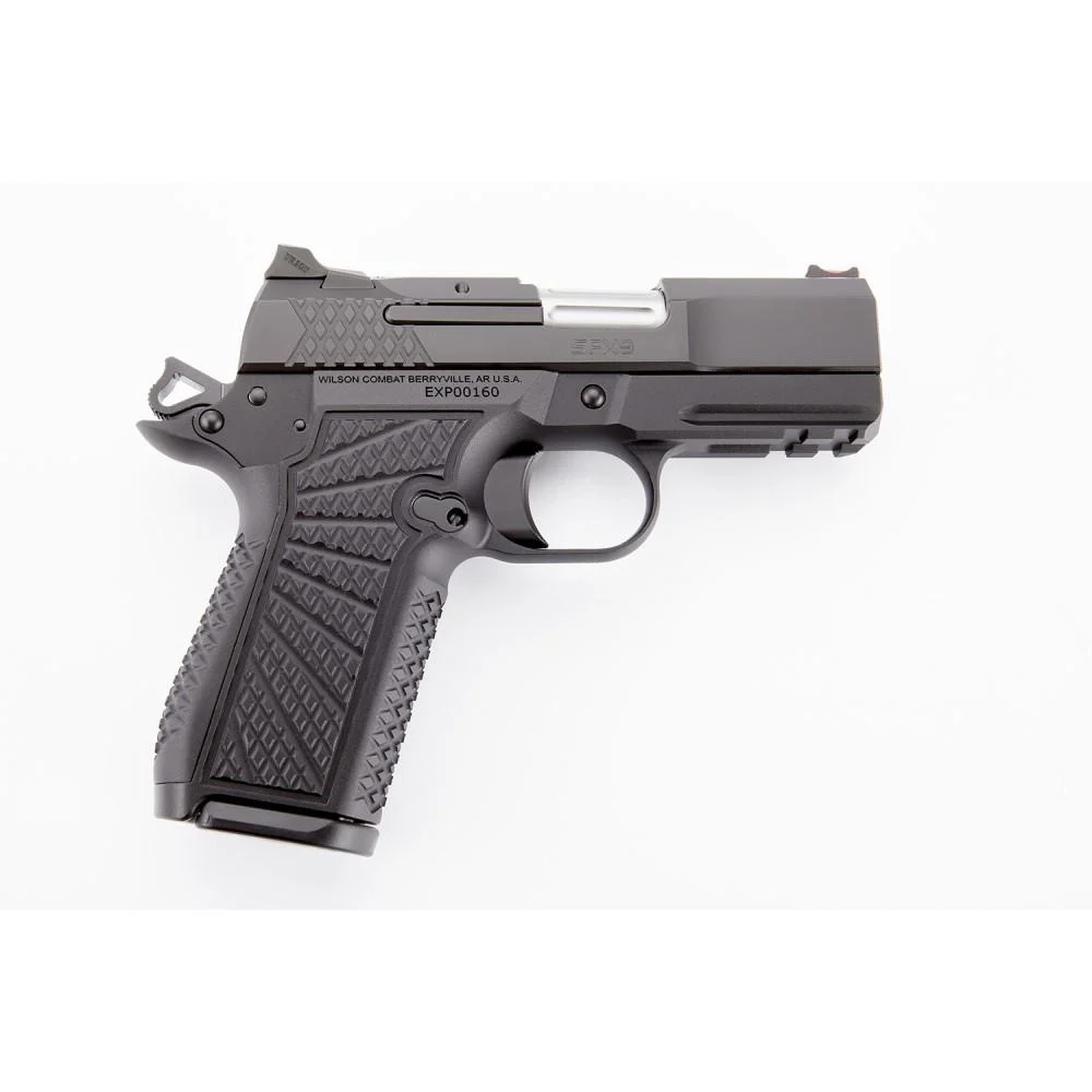 wilson-combat-sfx9-sub-compact-9mm-pistol-primary-1 Wilson Combat SFX9 Double-Stack Handgun 15rd Sub-Compact 9mm Luger 15rd Magazines (2) 3.25" Barrel Black Lightrail Frame