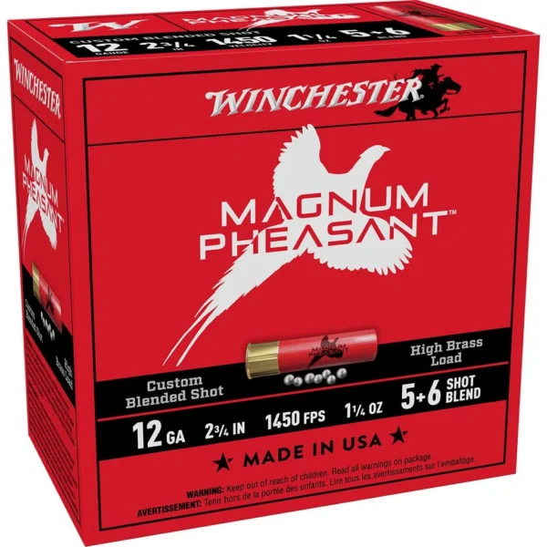 Winchester Ammunition Winchester Magnum Pheasant Shotshells 12ga 2-3/4" 1-3/8oz 1450 fps #5&6 25/ct