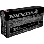 Winchester Ammunition Winchester Super Suppressed Rifle Ammunition .300 AAC Blackout 200gr FMJOT 1060 fps 20/ct