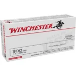 Winchester Ammunition WIN USA 300 BLK 147GR FMJ 20/200