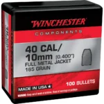 Winchester Bulk Components Winchester Handgun Bullets .40 Cal/10mm 0.400" 165 gr FMJ 100/ct