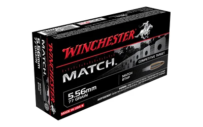 Winchester Ammunition WIN 5.56MM 77GR MATCH BTHP 20/200