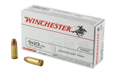 Winchester Ammunition WIN USA 9X23WIN 124GR JSP 50/500