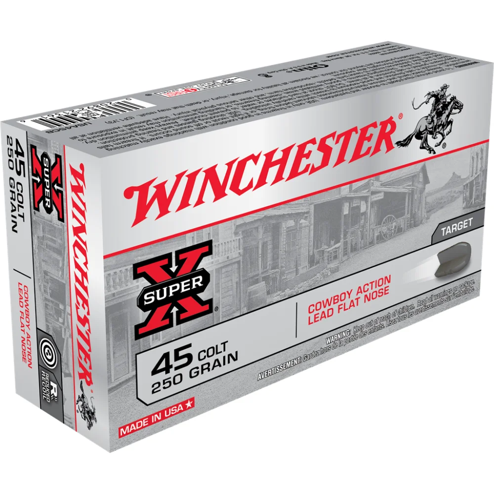 winchester-cowboy-load-45-colt-250gr-lrn-primary Winchester Ammunition Winchester Cowboy Load Handgun Ammunition .45 Colt 250 gr. LRN 750 fps 50/ct