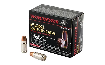 Winchester Ammunition WIN DEFENDER 357SIG 125GR JHP 20/200