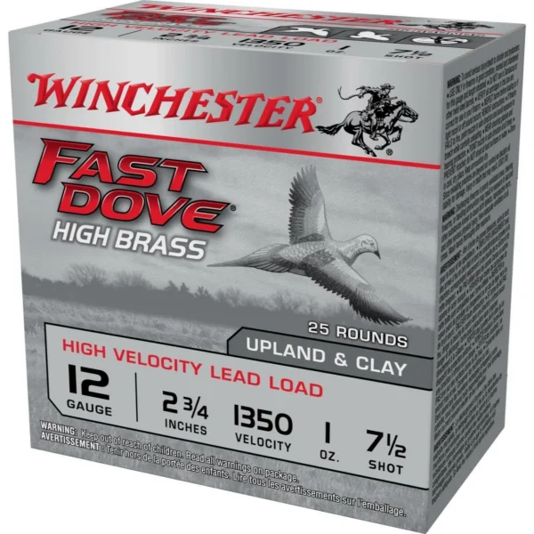 Winchester Ammunition Winchester Fast Dove & Clay Shotshells 12 ga 2-3/4" 1 oz 1350 fps #7.5 25/ct
