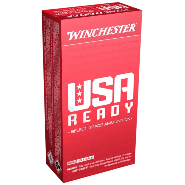 Winchester Ammunition Winchester USA Ready Handgun Ammunition 9mm Luger 115 gr. FMJ-FN 1190 fps 50/ct
