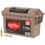 Winchester Ammunition Winchester Lake City M193 Rifle Ammunition 5.56X45 NATO 55 gr. FMJ 3270 fps 300/ct (Polymer Ammo Can)