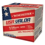 Winchester Ammunition Winchester Lake City Valor Series M193 Rifle Ammunition 5.56X45 NATO 55gr FMJ 3180 fps 125/ct