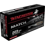 Winchester Ammunition Winchester Match Rifle Ammunition .223 Rem 69 gr. BTHP 3060 fps 20/ct
