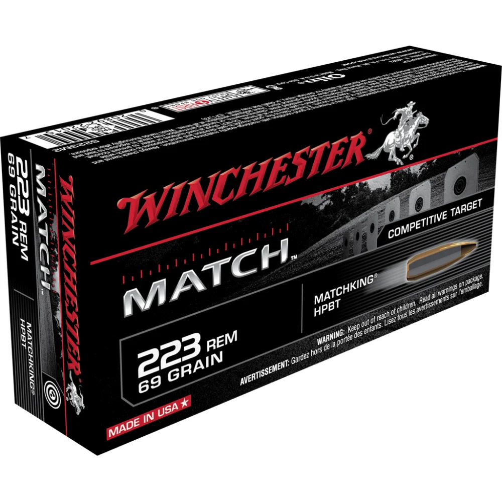 winchester-match-223-rem-69-gr-bthp-rifle-ammo-primary Winchester Ammunition Winchester Match Rifle Ammunition .223 Rem 69 gr. BTHP 3060 fps 20/ct