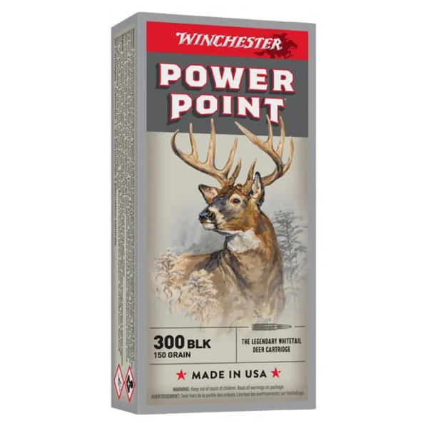 Winchester Ammunition WIN POWER POINT 300BLK 150GR 20/200