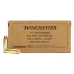 Winchester Ammunition Winchester Service Grade 38 SPL 130 gr. FMJ-FN 800 fps 50/ct