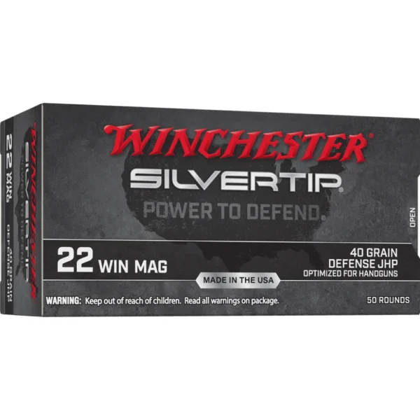 Winchester Ammunition Winchester Silvertip Rimfire Ammunition .22 WMR 40 gr. JHP 1320 fps 50/ct