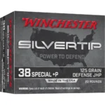 Winchester Ammunition Winchester Silvertip Handgun Ammunition 38 Spl(+P) 125 gr. JHP 945 fps 20/ct