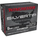 Winchester Ammunition Winchester Silvertip Handgun Ammunition 9mm Luger 115 gr. JHP 1225 fps 20/ct