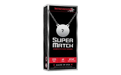 winchester-super-match-223-remington-primary Winchester Ammunition WIN SPR MTCH 223REM 69GR BTHP 20/200