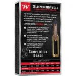 Winchester Ammunition Winchester Super Match BC Max Rifle Ammunition 6.5 Creedmoor 140gr PT 2725fps 20/ct