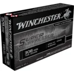 Winchester Ammunition Winchester Super Suppressed Rifle Ammunition .308 Win 180 gr OTR 1060 fps 20/ct