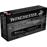 Winchester Ammunition Winchester Super Suppressed Handgun Ammunition 9mm Luger 147 gr. FMJE 990 fps 50/ct