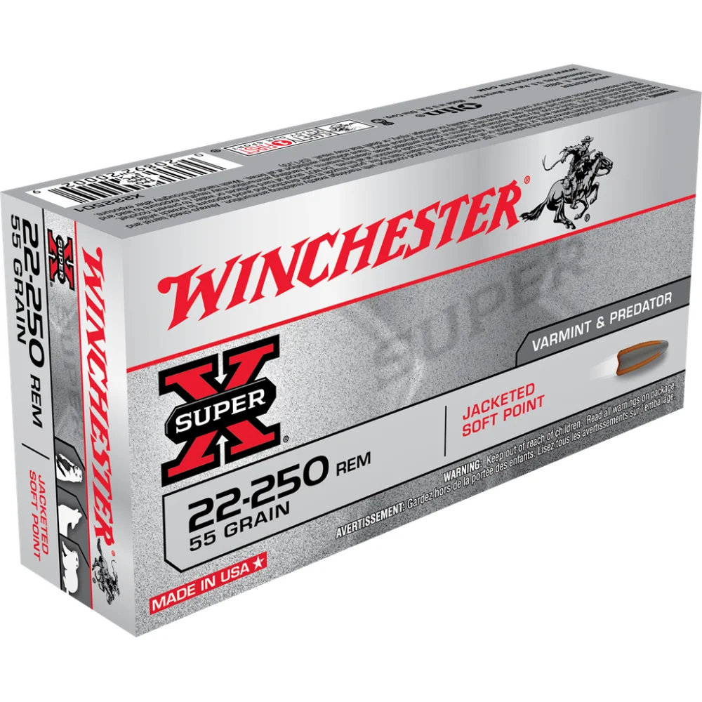 winchester-super-x-22-250-rem-55-gr-psp-rifle-ammo-primary Winchester Ammunition Winchester Super-X Rifle Ammunition .22-250 Rem 55 gr. PSP 3680 fps 20/ct
