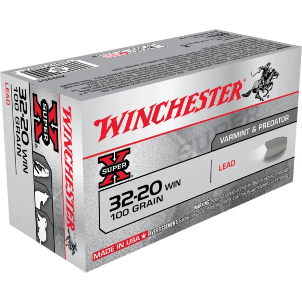 Winchester Ammunition Winchester Super-X Rifle Ammunition .32-20 Win 100 gr. LFN 1210 fps 50/ct