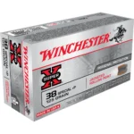Winchester Ammunition Winchester Super-X Handgun Ammunition .38 Spl (+P) 125 gr. JHP 945 fps 50/ct