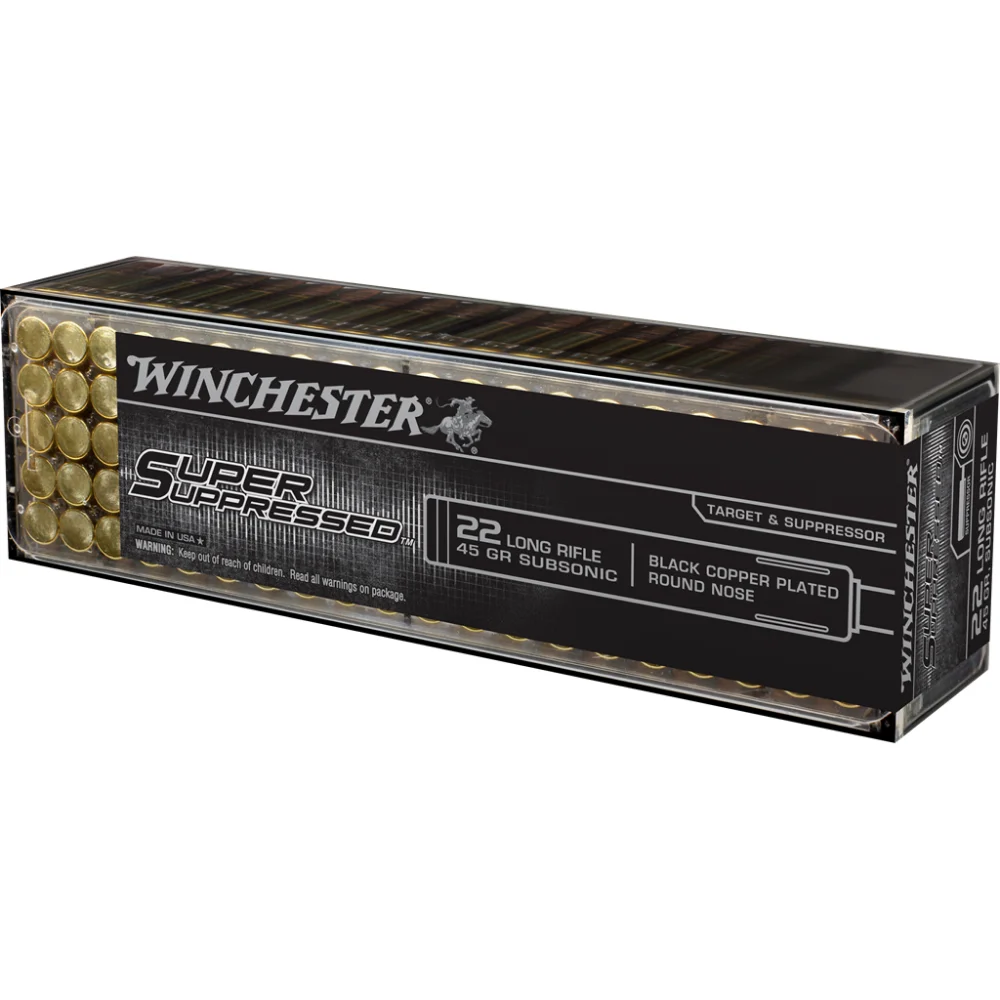 winchester-super-x-subsonic-22-lr-ammo-primary Winchester Ammunition WIN SPR SUP 22LR 45GR CPRN 100/2000