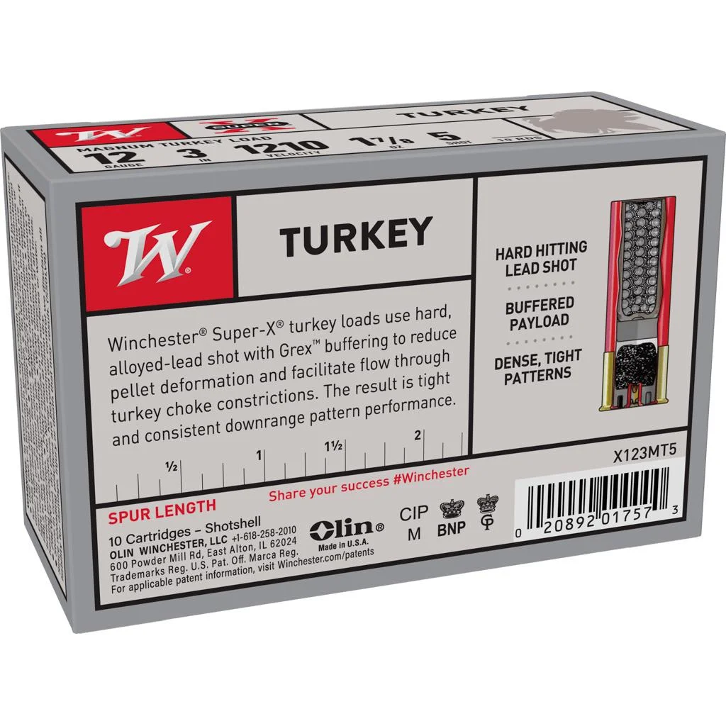 winchester-super-x-turkey-loads-shotgun-12ga-3-in-primary Winchester Ammunition WIN SPRX TRKY 12GA 3" #5 10/100