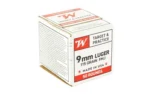 Winchester Ammunition Winchester USA Target & Practice Handgun Ammunition 9mm Luger 115 gr. FMJ 1190 fps 50/ct - alternate