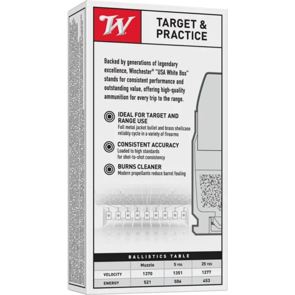 Winchester Ammunition Winchester USA Handgun Ammunition .357 SIG 125 gr FMJ-FP 50/ct