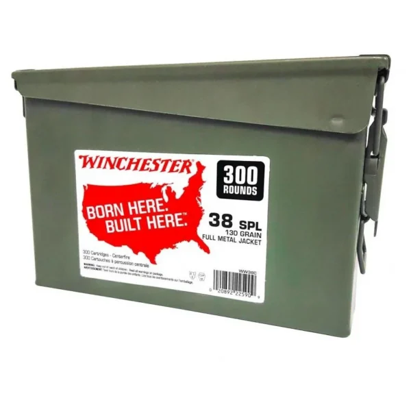 Winchester Ammunition Winchester USA Handgun Ammunition .38 Spl 130 gr. FMJ 800 fps 300/ct
