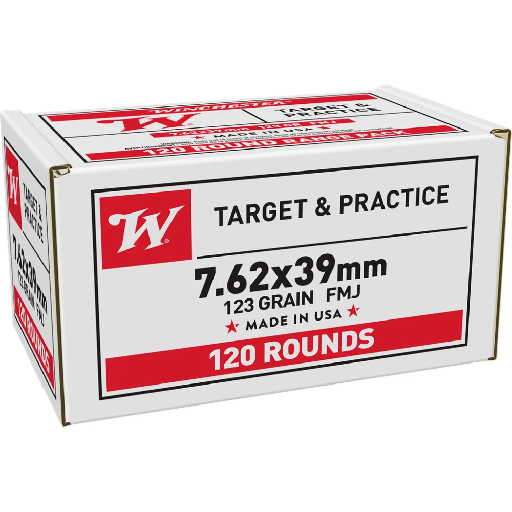 winchester-usa-7-62x39mm-123-gr-fmj-rifle-ammo-120-rds-primary Winchester Ammunition Winchester USA Rifle Ammunition 7.62x39mm 123 gr. FMJ 2355 fps 120/ct (Bulk)