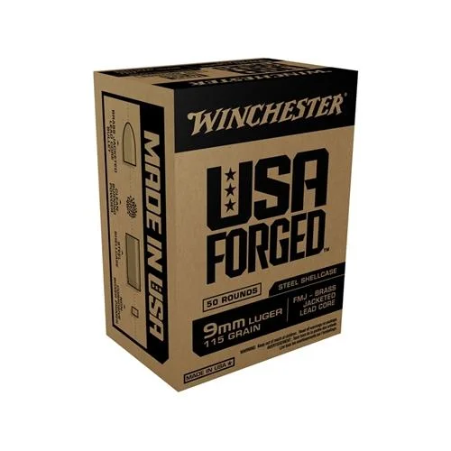 Winchester Ammunition WIN 9MM 115GR FMJ STEEL CASE 50/500