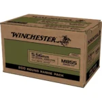 Winchester Ammunition Winchester USA Lake City M855 Green Tip Rifle Ammunition 5.56X45 NATO 62 gr. FMJ 3060 fps 800/ct