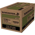 Winchester Ammunition Winchester USA Lake City M855 Green Tip Rifle Ammunition 5.56X45 NATO 62 gr. FMJ 1255 fps 600/ct