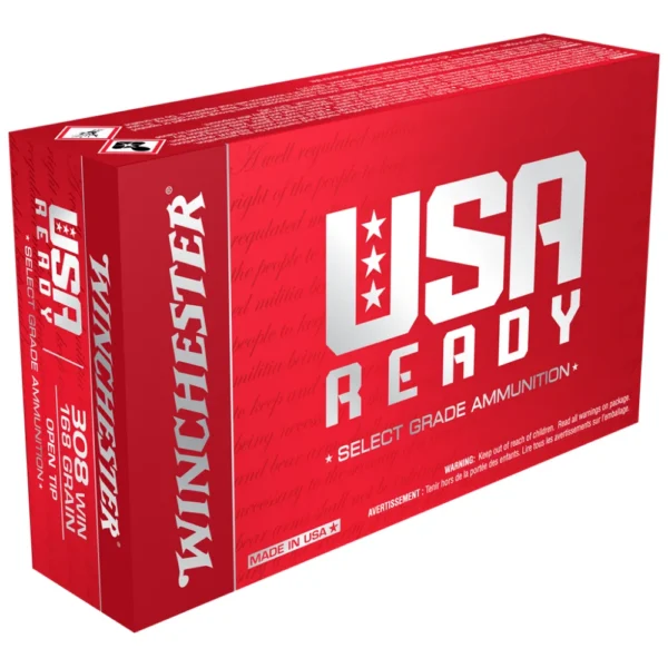 Winchester Ammunition Winchester USA Ready Rifle Ammunition .308 Win 168 gr. OTM 2680 fps 20/ct