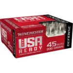 Winchester Ammunition Winchester USA Ready Hex Vent Hollow Point Handgun Ammunition .45 ACP 200 gr PT 1000 fps 20/ct