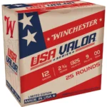 Winchester Ammunition Winchester USA Valor Shotshells 12ga 2-3/4" 9 plts 1325 fps #00 25/ct