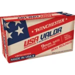 Winchester Ammunition Winchester USA Valor NATO Handgun Ammunition 9mm Luger 124 gr. FMJ 1200 fps 200/ct