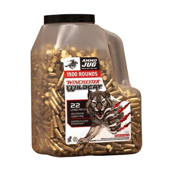 Winchester Ammunition Winchester Wildcat Rimfire Ammuntiion .22 LR 40gr 1255 fps CPHP 1500/ct Jug