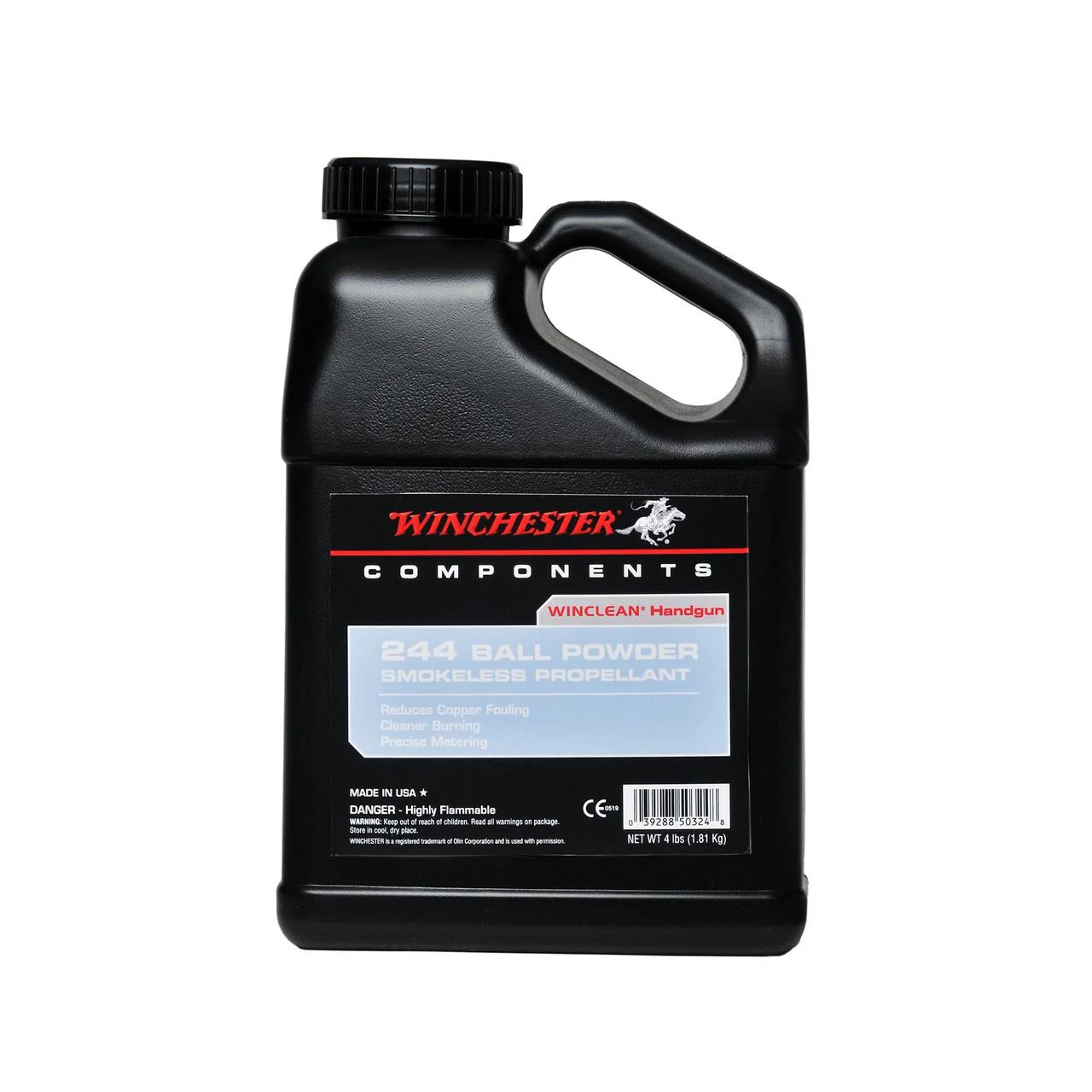 winclean-244-handgun-powder-primary Winchester Powder Winchester WinClean 244 Handgun Powder - 4 lbs