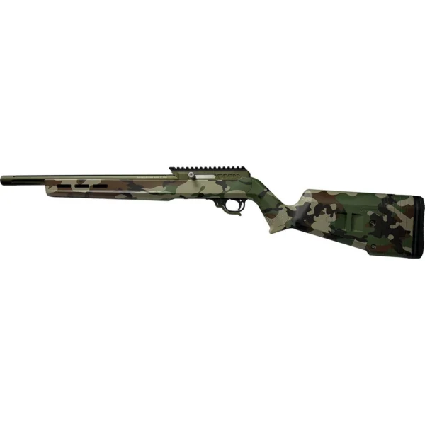 Tactical Solutions TacSol X-Ring VR Rifle .22 LR 10rd Capacity 16.5" 1/2x28 Threaded Barrel Woodland Camo